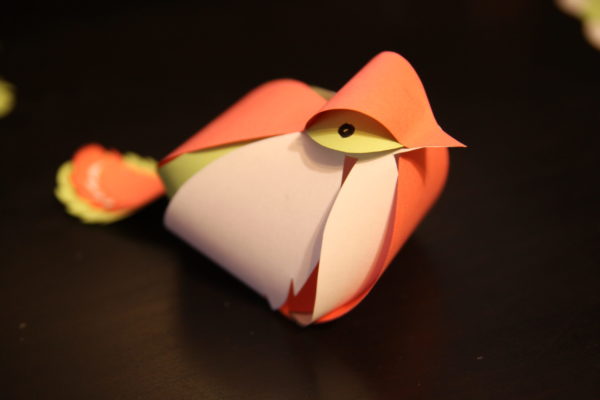 Мастер-класс Чудесная птица из бумаги: аппликация, декор, ёлочная игрушка, поделка
